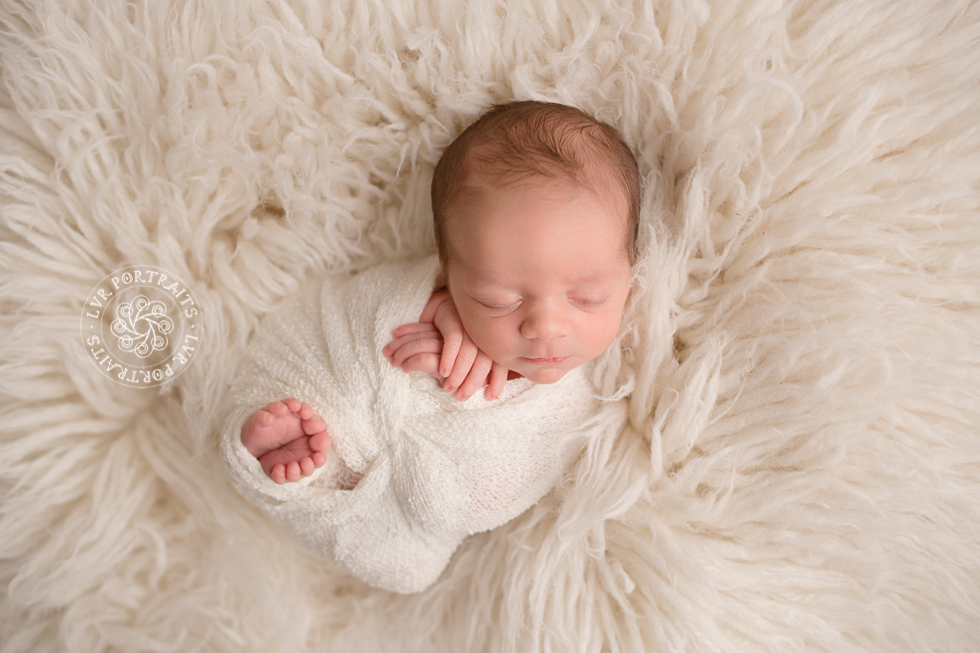 baby boy, Luneberry flokati, custom newborn photographer