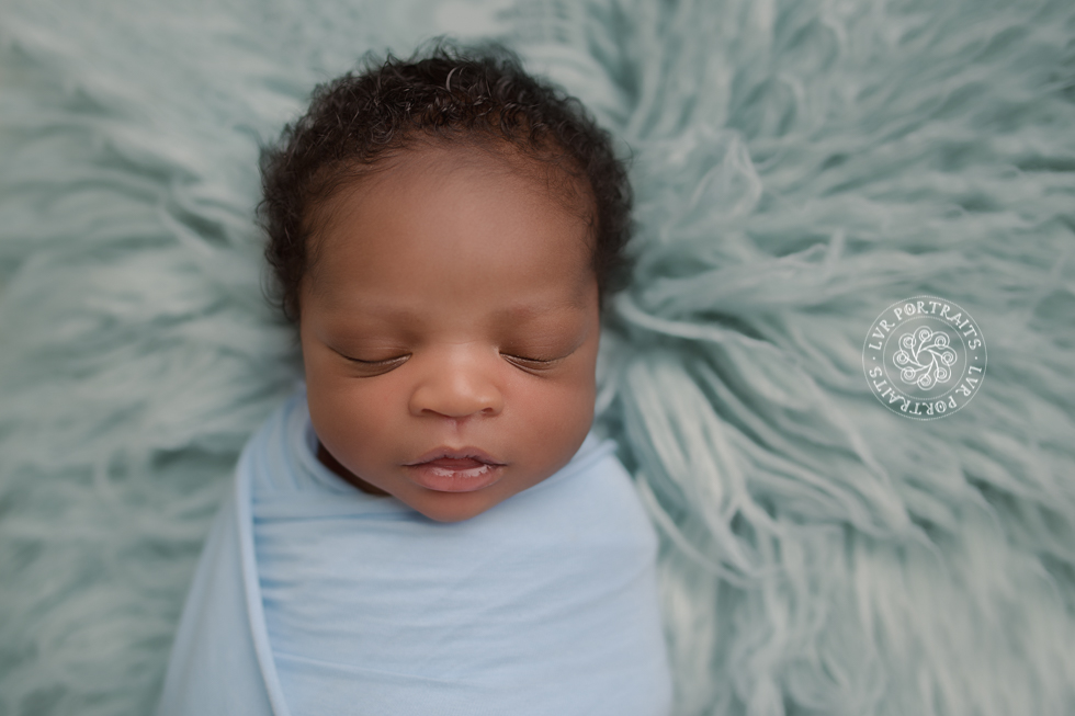 Lancaster PA newborn photographer, Lancaster County Newborn Photographer, black baby boy on blue rug