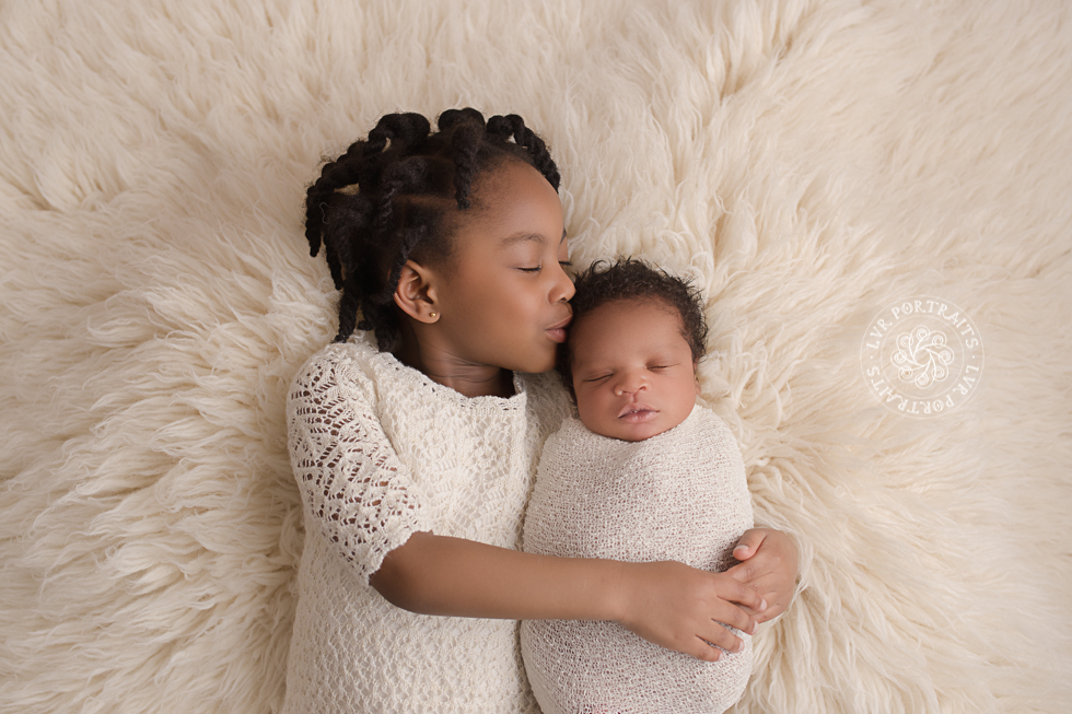 Lancaster PA newborn photographer, Lancaster County Newborn Photographer, black baby boy with sister