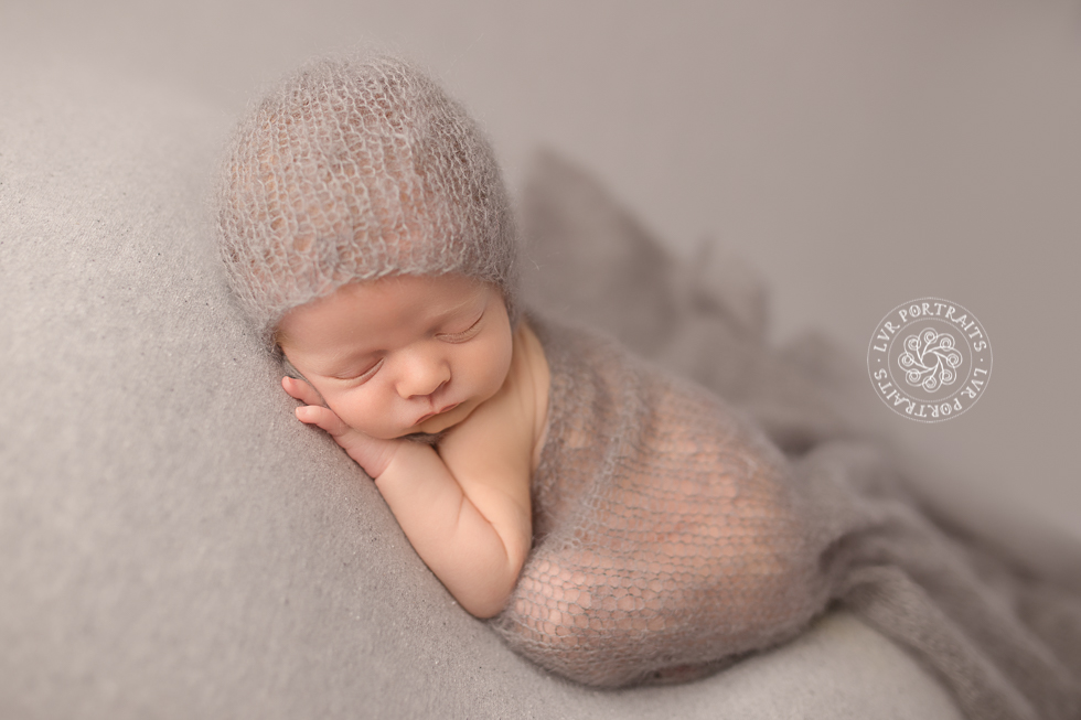 Newborn photography, Lancaster PA, baby boy in wrap