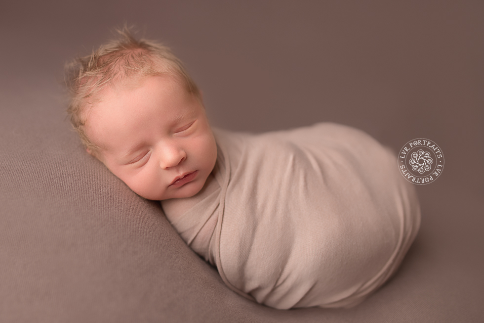Newborn photography session, lancaster PA, newborn boy, beanbag wrap