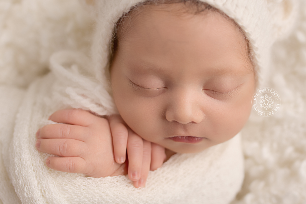 Lancaster-PA-Newborn-Photographer, LVR Portraits, baby boy close-up