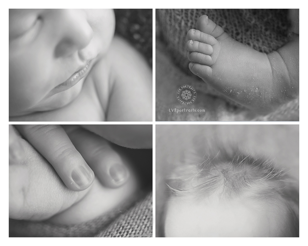 Lancaster Maternal Fetal Medicine, LVR Portraits, Lancaster PA Newborn Photographer, macro shots of baby