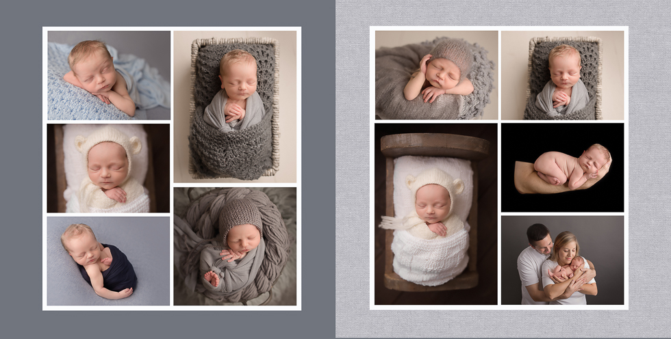 newborn session, Lancaster pa newborn photographer, LVR Portraits, baby book collage