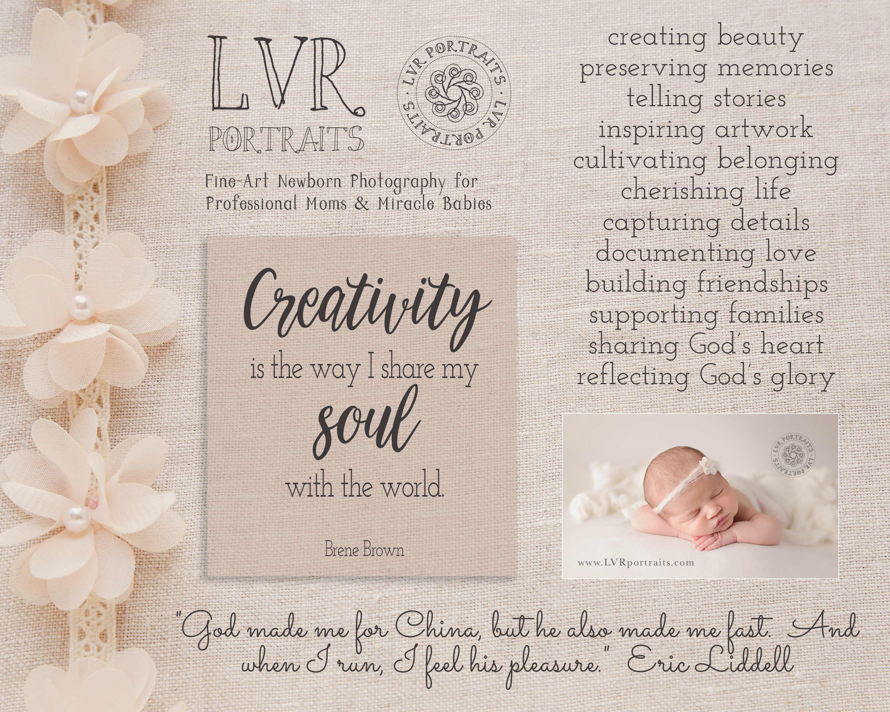 Vision Board, Newborn photography, LVR Portraits