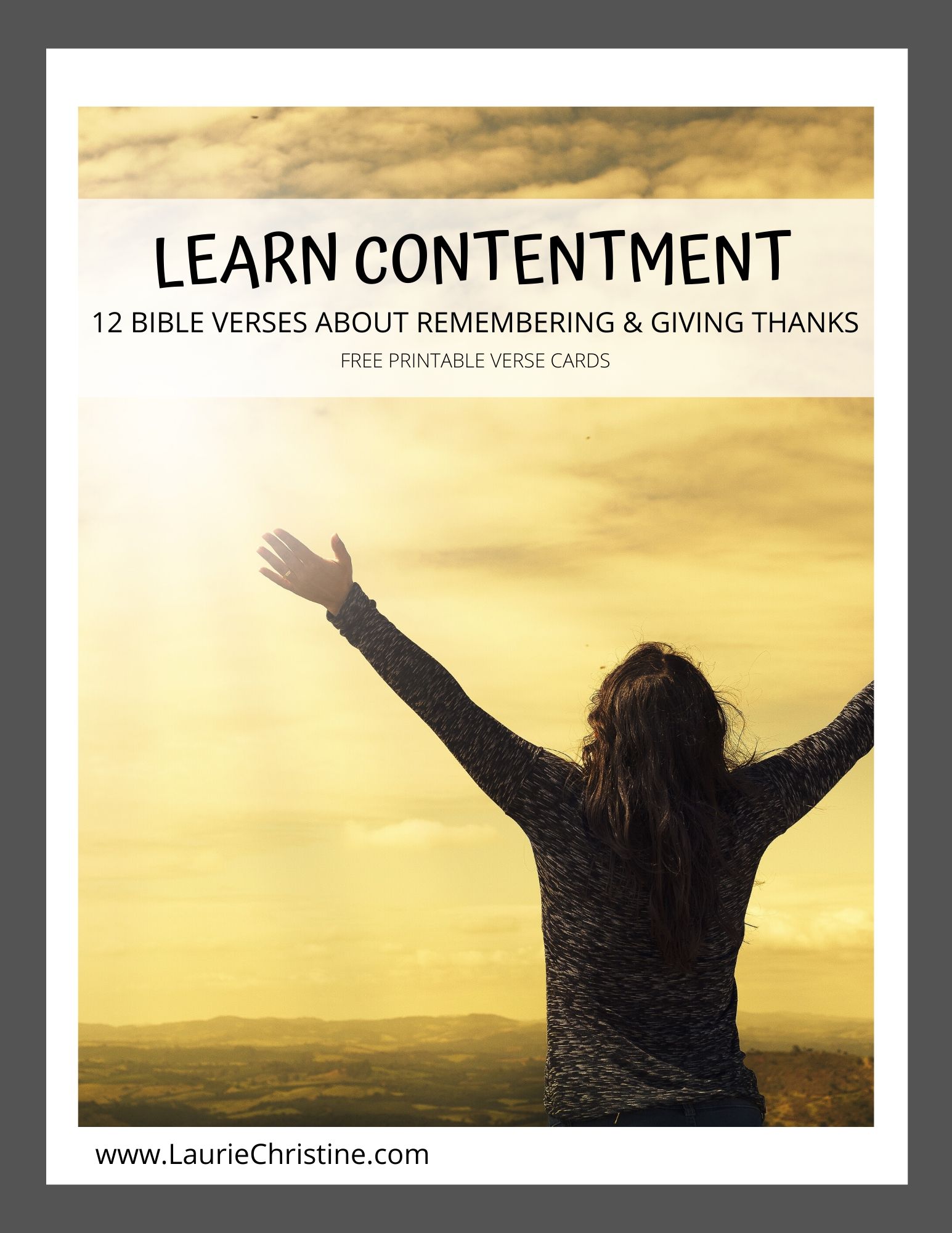 contentment, remember, give thanks